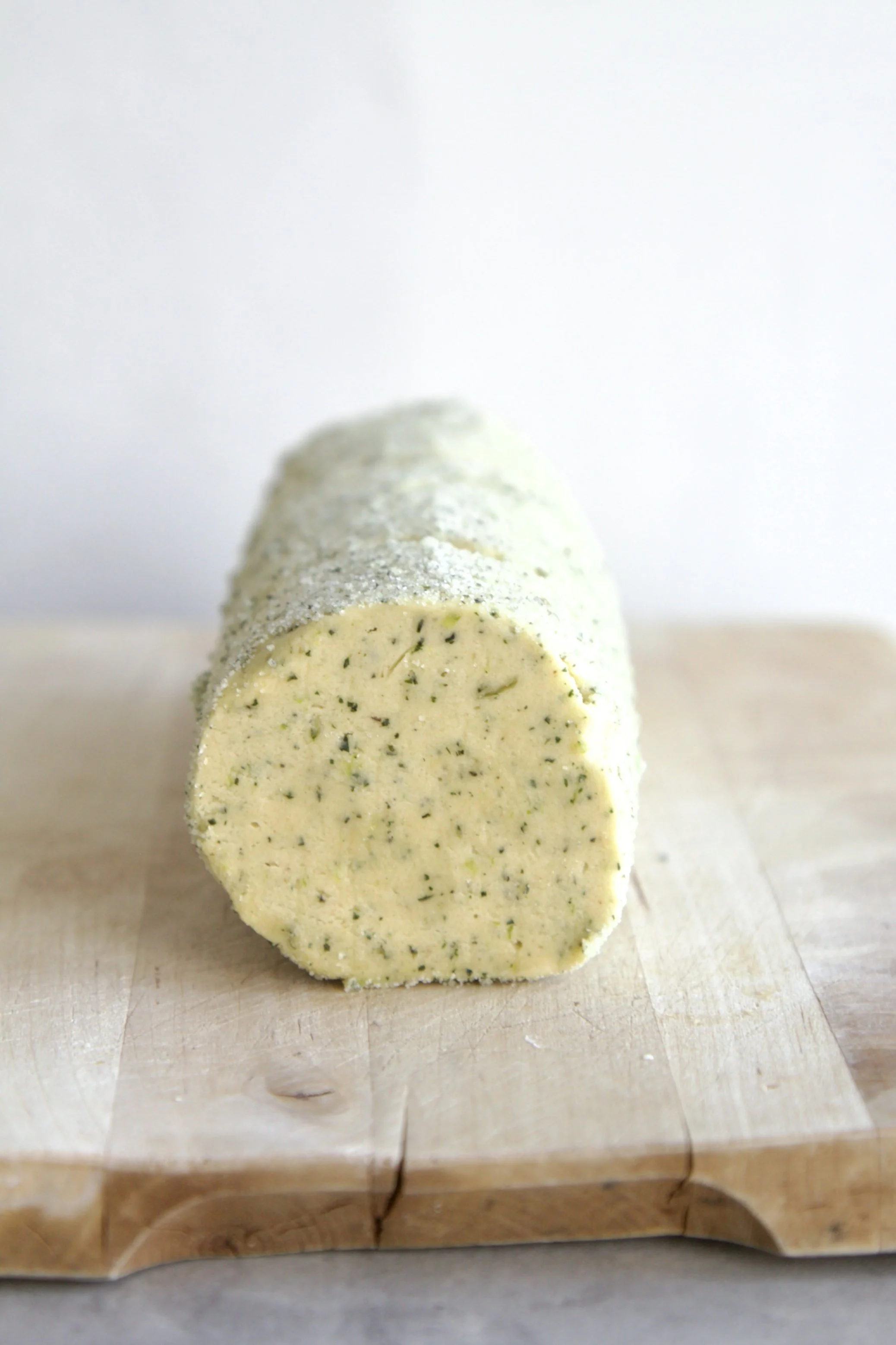 log of mojito cookie created in mint sugar