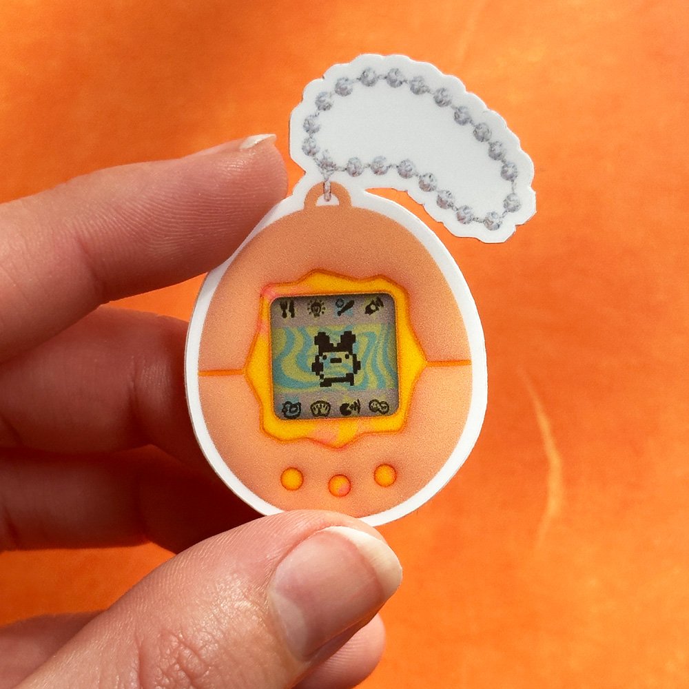 Orange Tamagotchi – Sticker