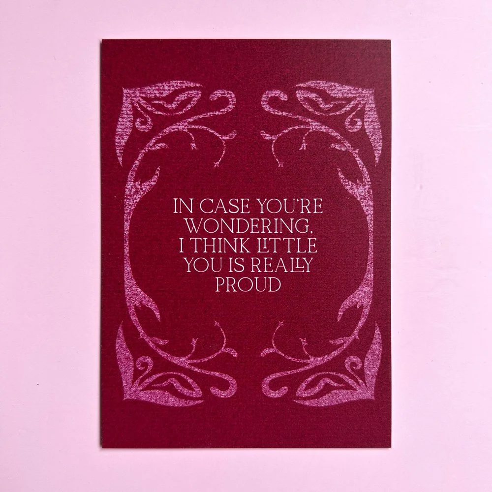 In case you're wondering, little you is very proud – Mini Print