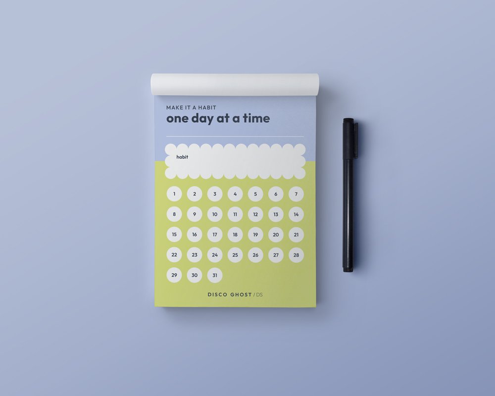Make it a habit – Gewohnheits-Tracker Notizblock