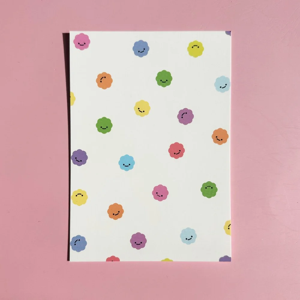 Disco Flowers – Postkarte