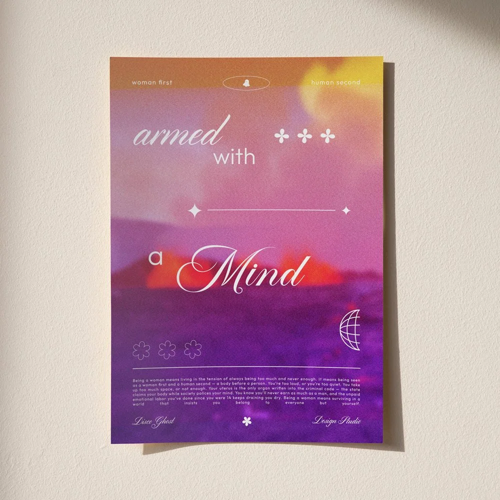 Armed with a mind – DINA 5 Print