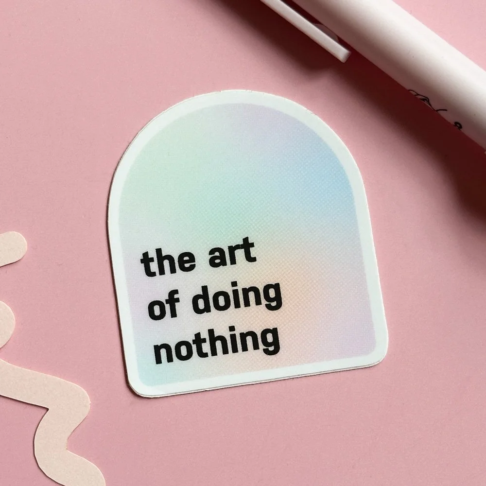 The art of doing nothing – Sticker Ghost Post Club Januar 2026