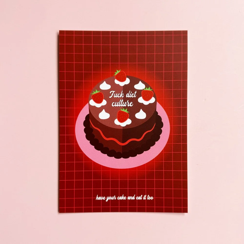 Fuck diet culture – Postkarte