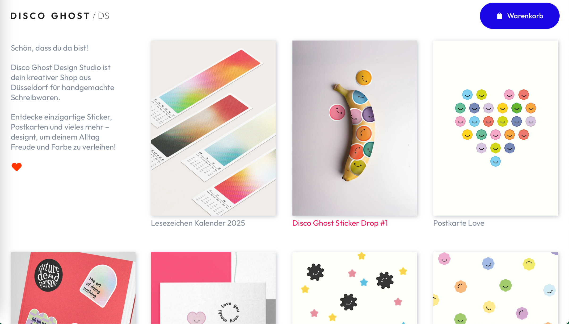 screenshot disco ghost design studio erster eigener shop