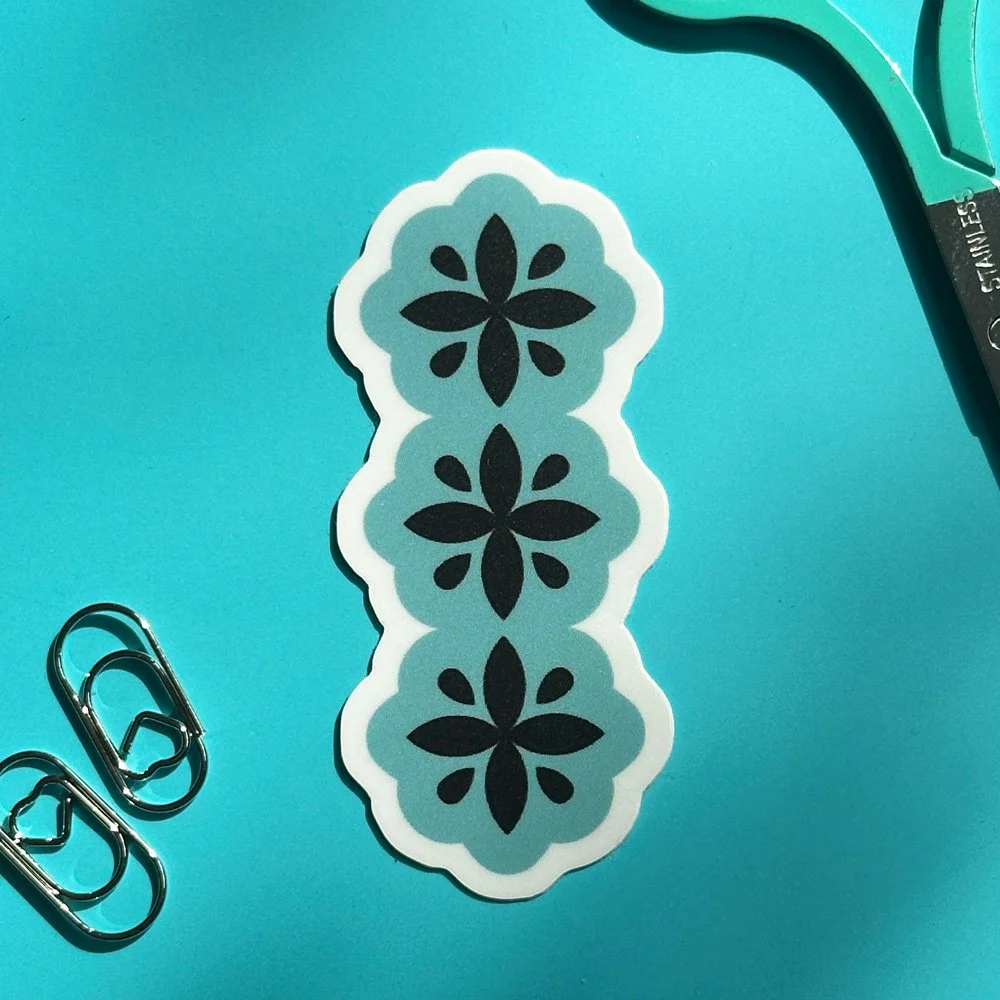 Flower ornament – Sticker