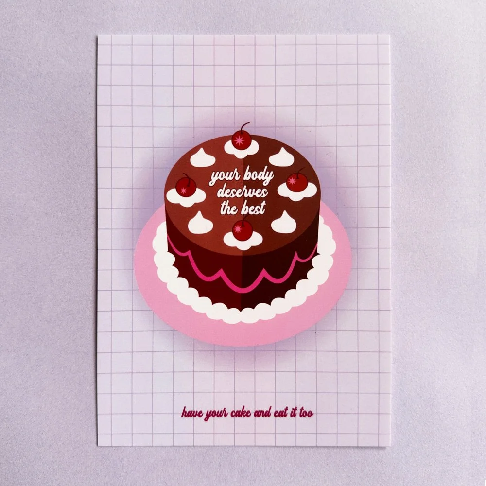 Your body deserves the best – Postkarte