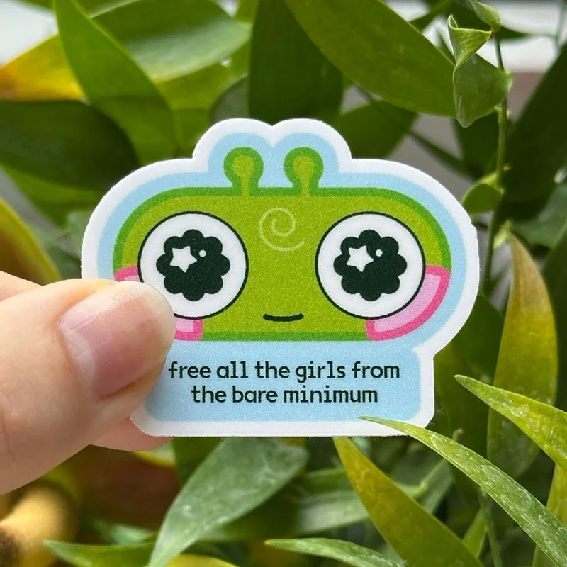 Free all the girls from the bare minimum – Sticker