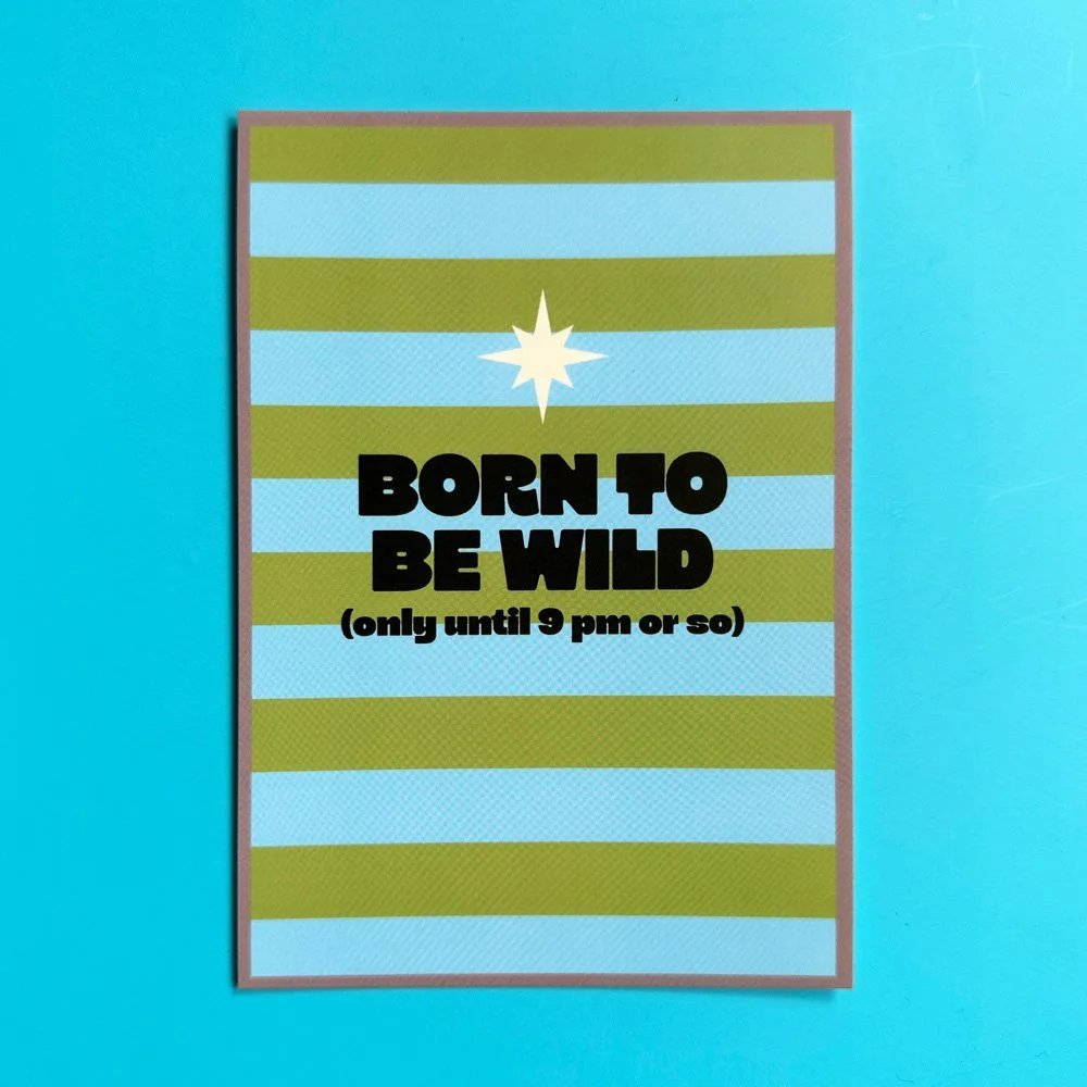 Born to be wild – Postkarte