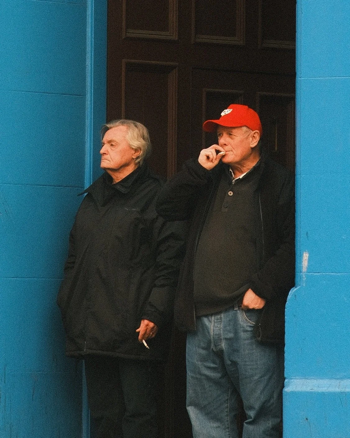Quick smoke break / Leith Walk
