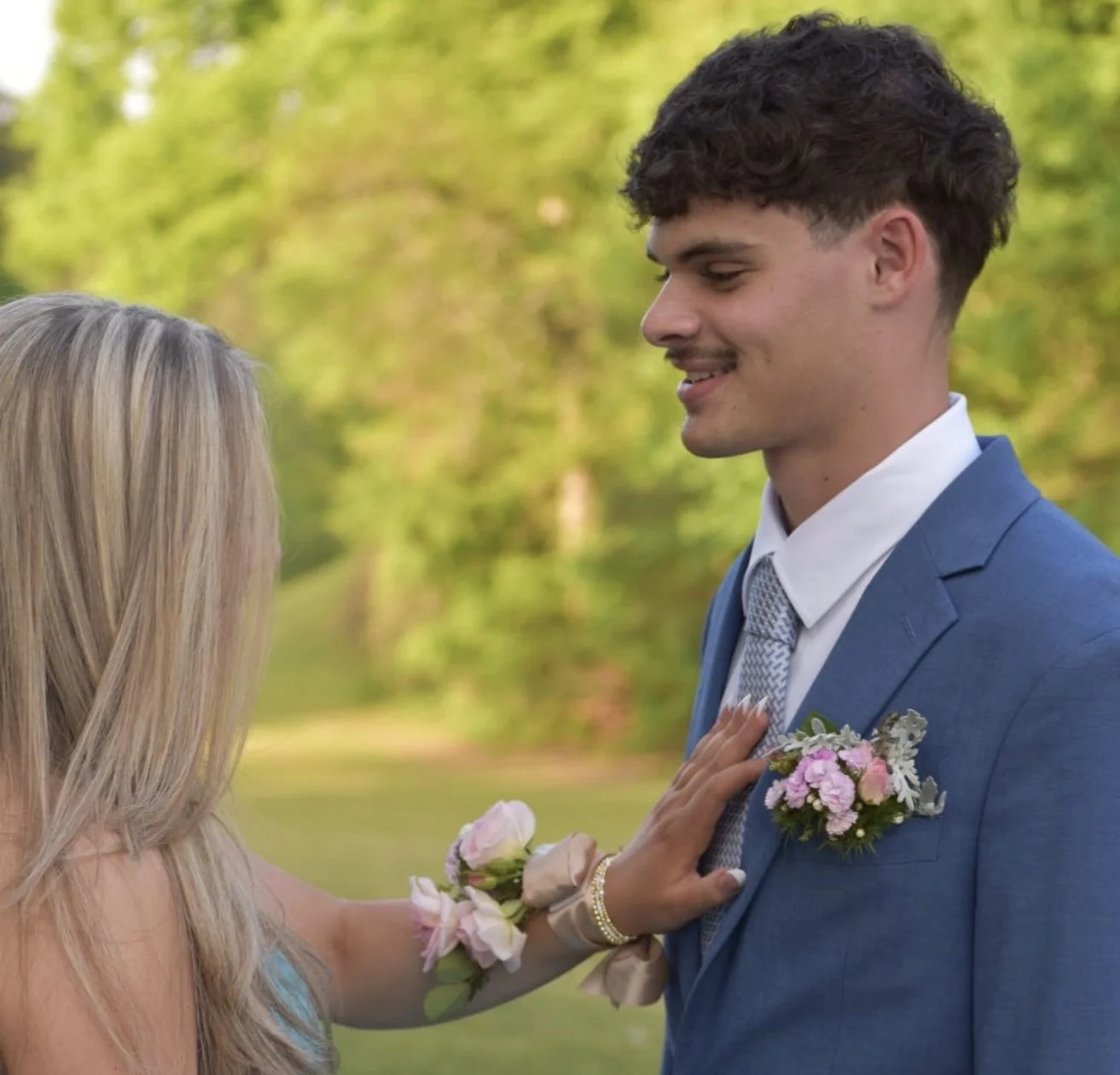 prom boutonniere and corsage