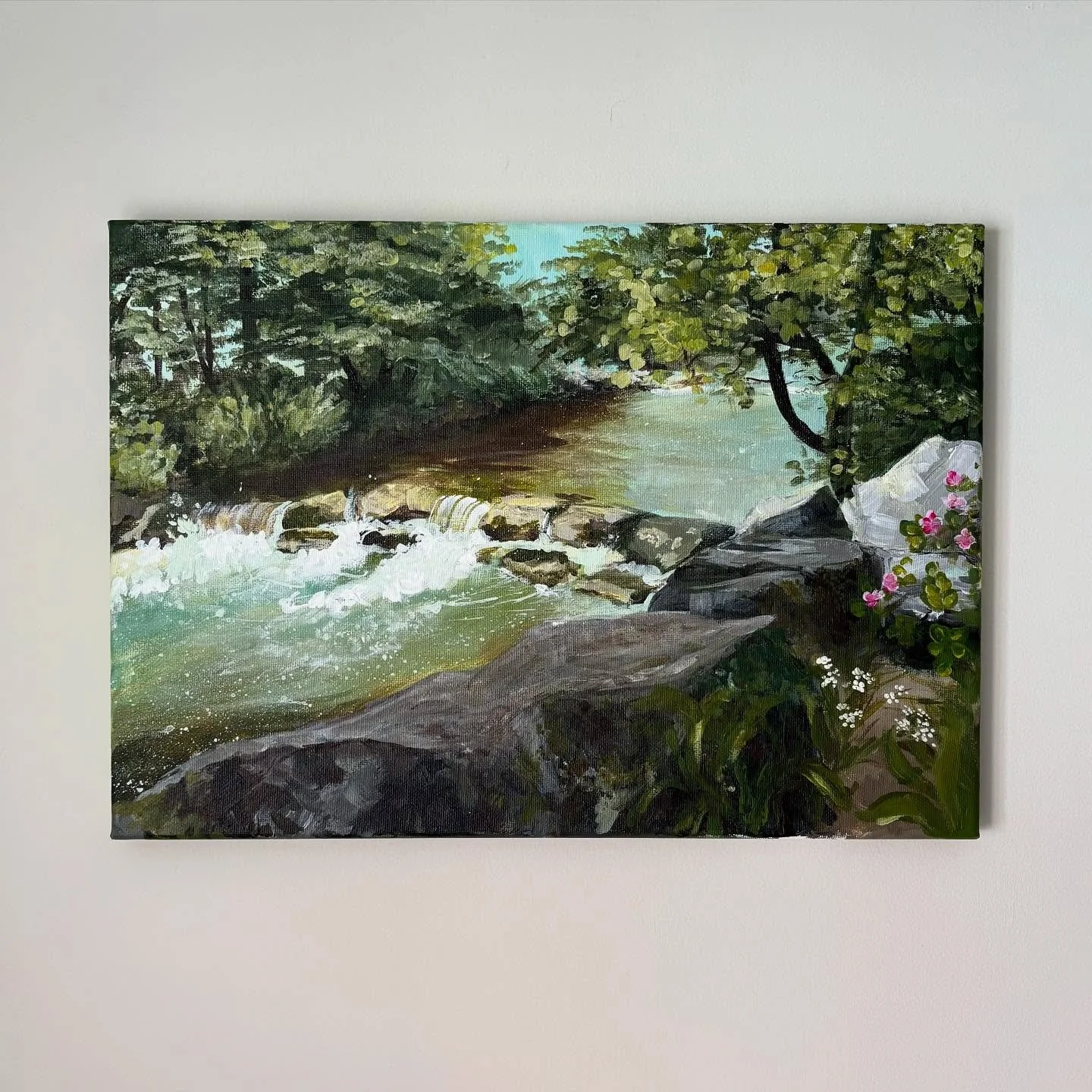 🏴󠁧󠁢󠁷󠁬󠁳󠁿 &mdash;&mdash;&mdash;> paentiad creuais yn ddiweddar o&rsquo;r afon!!! rydw i wedi eisiau gwella fy sgiliau gyda paent acrylig am oes felly oedd e&rsquo;n lysh i eistedd lawr rhywle a teimlo&rsquo;n hyderus i baentio beth dwi gallu 