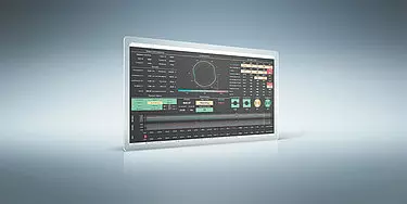 Digital DJ mixing software on a computer screen with various controls and waveform displays.