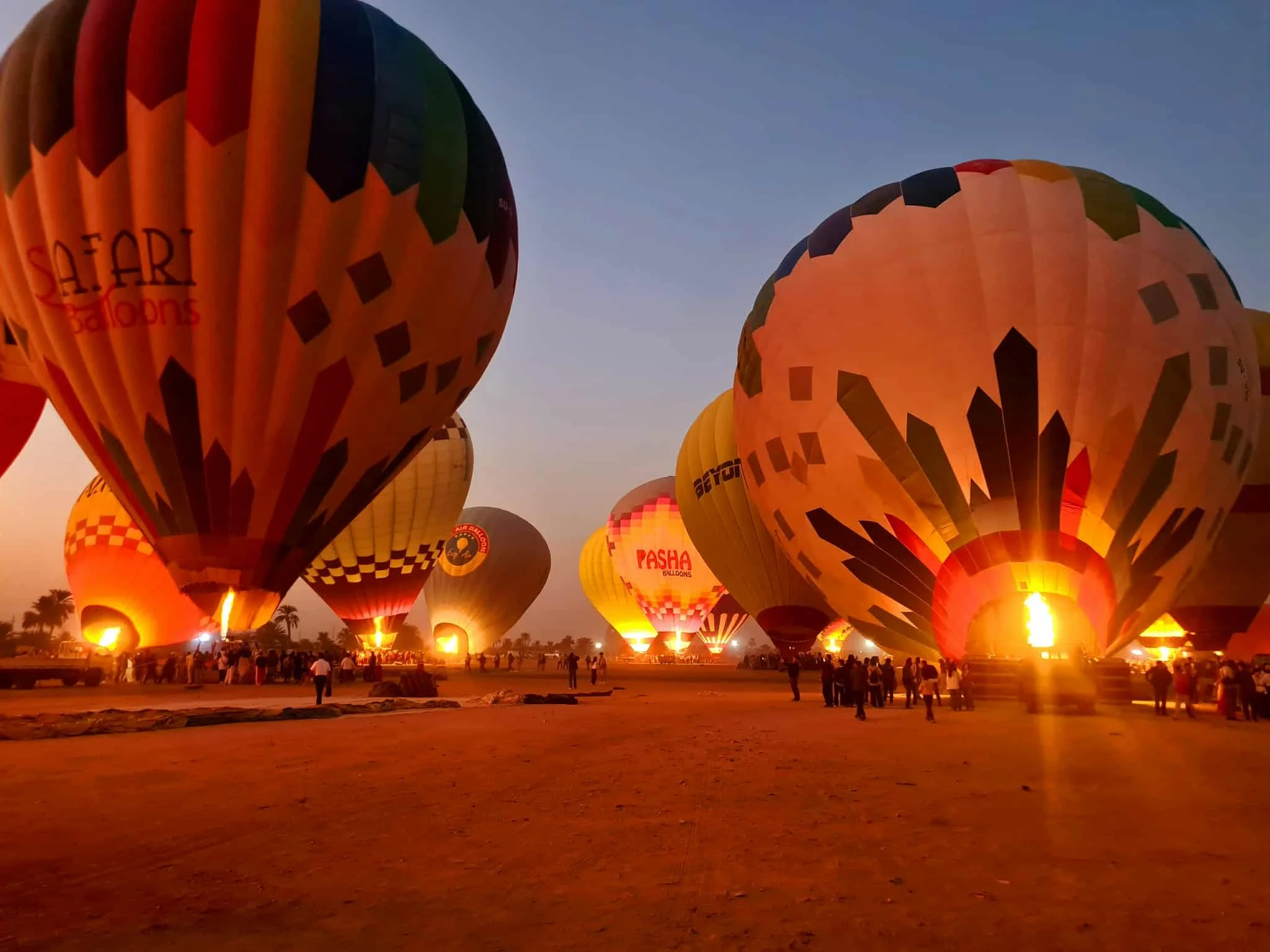 Sunrise hot air balloon ride Luxor