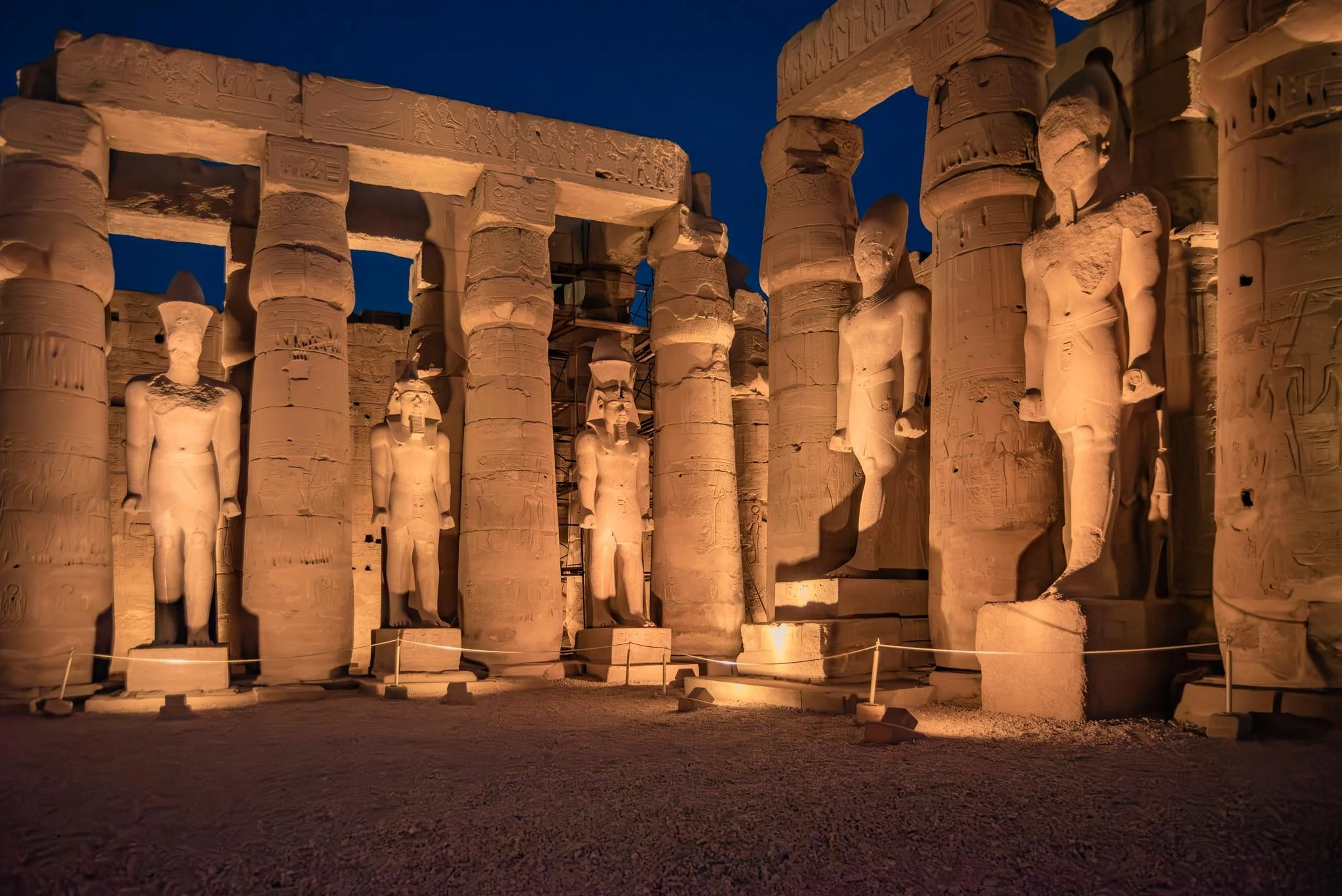 Statues in Luxor Temple
