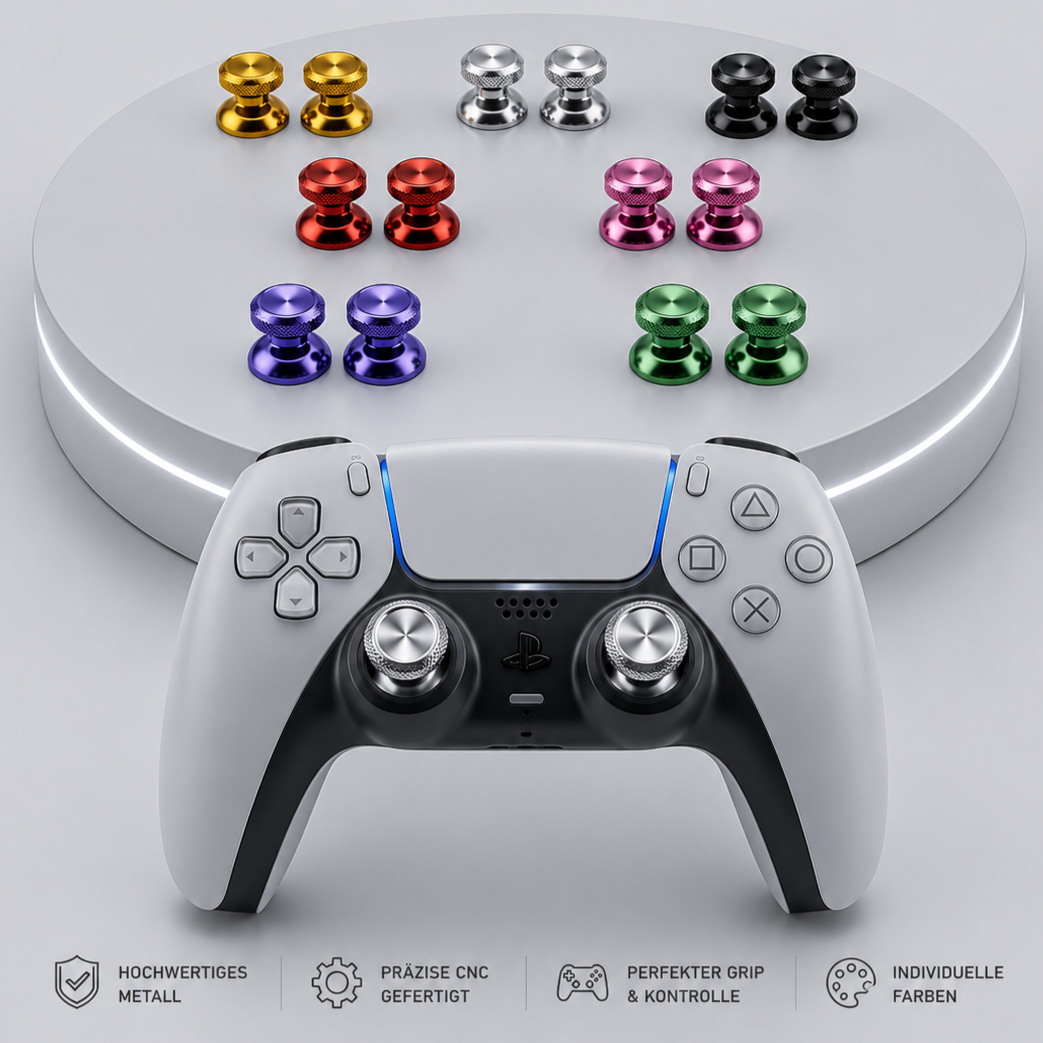 Premium Metall-Sticksets für PS5 Controller