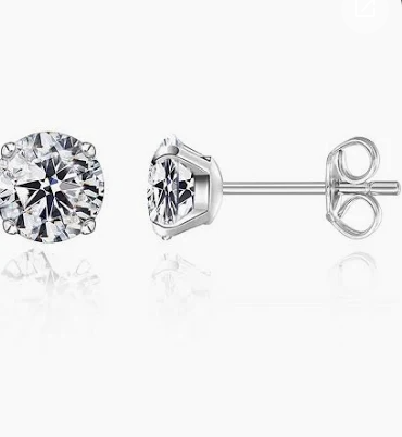 18K Diamond Ear Studs
