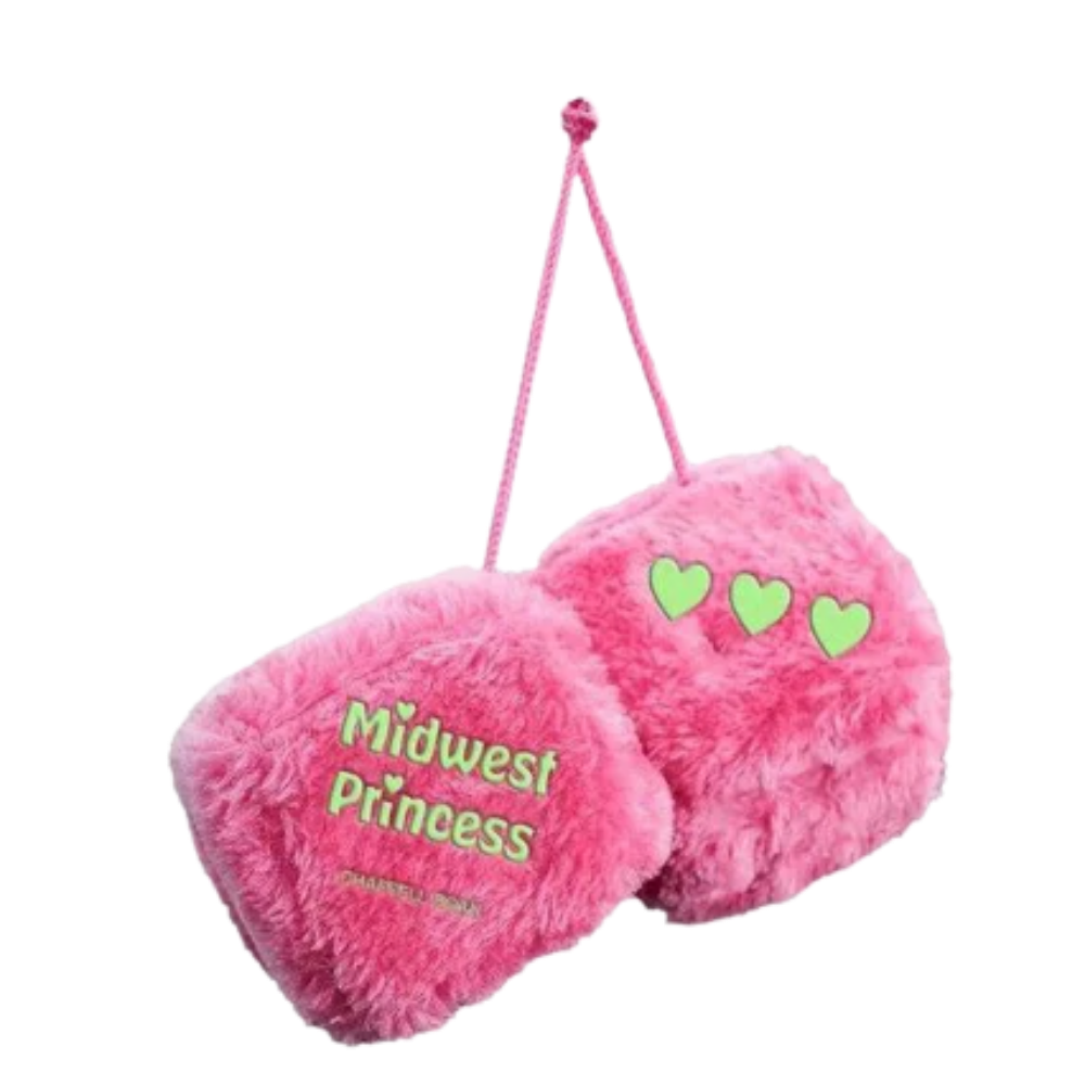 Pink Fuzzy Midwest Princess Dice
