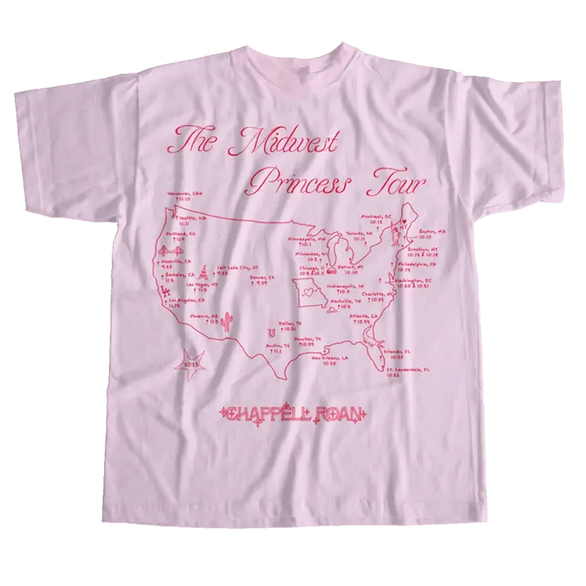 2023 Midwest Princess Tour Tee (Pink)