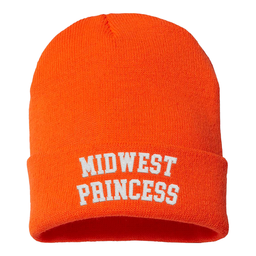 Orange Midwest Princess Beanie