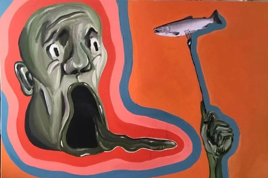 sold, open mouth 115x75cm