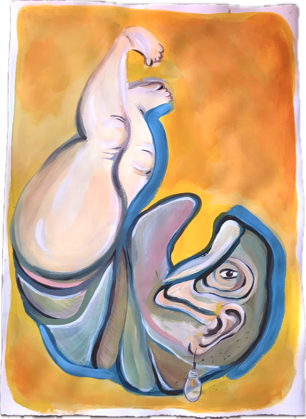 sold, earring 85x65cm