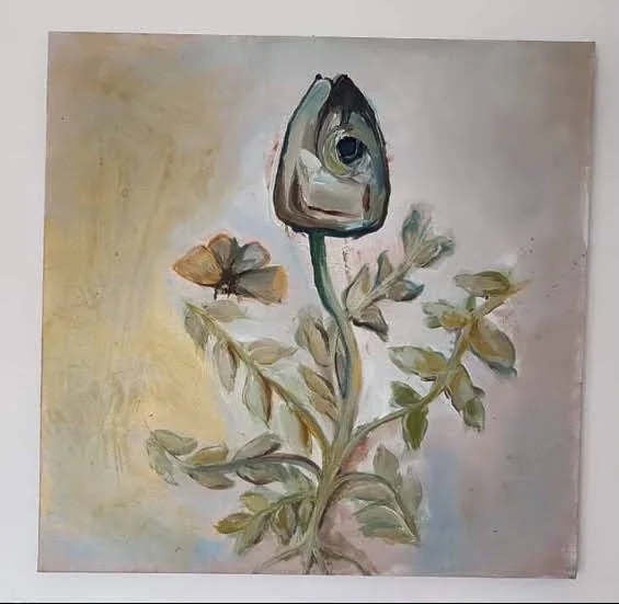 sold, tulip head 60x60cm