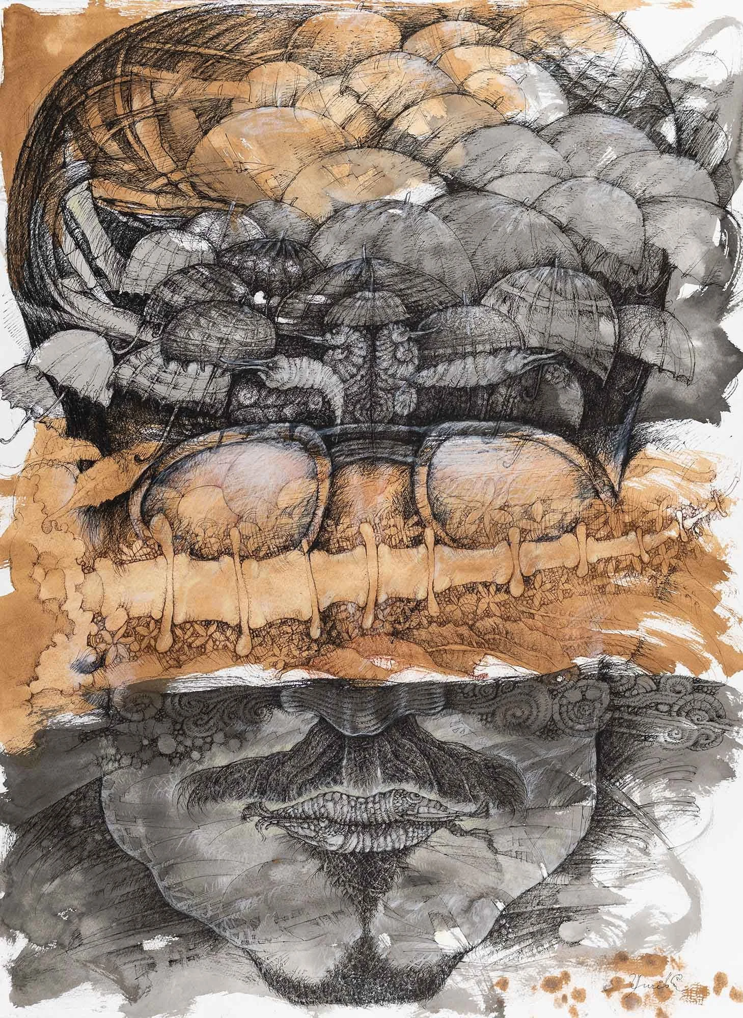 Rainy Day, Dream Again · Ink on paper · 56 × 76 cm · 2018 · Available