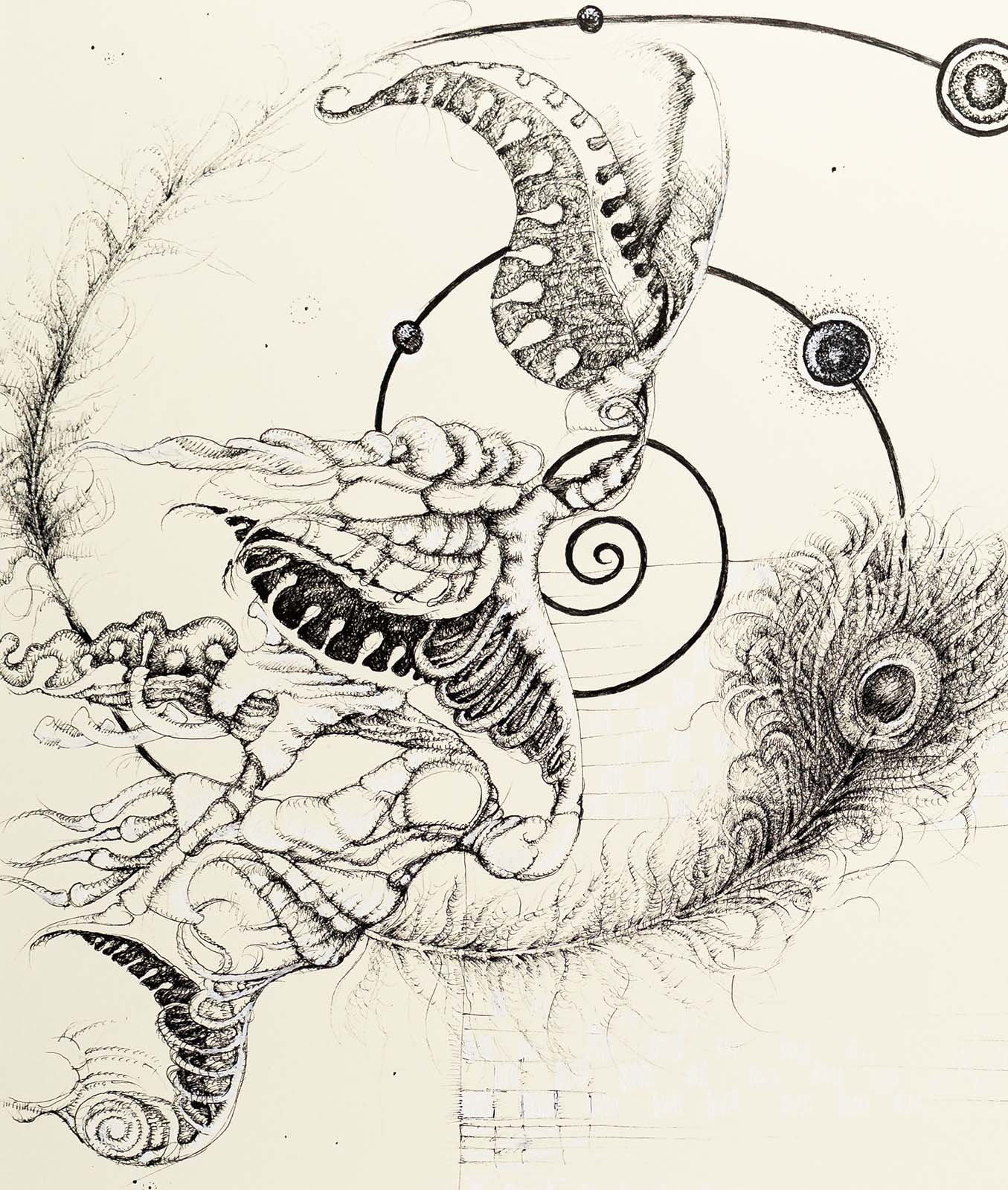 Golden Ratio · Ink on paper · 46 × 61 cm · 2019 · Available