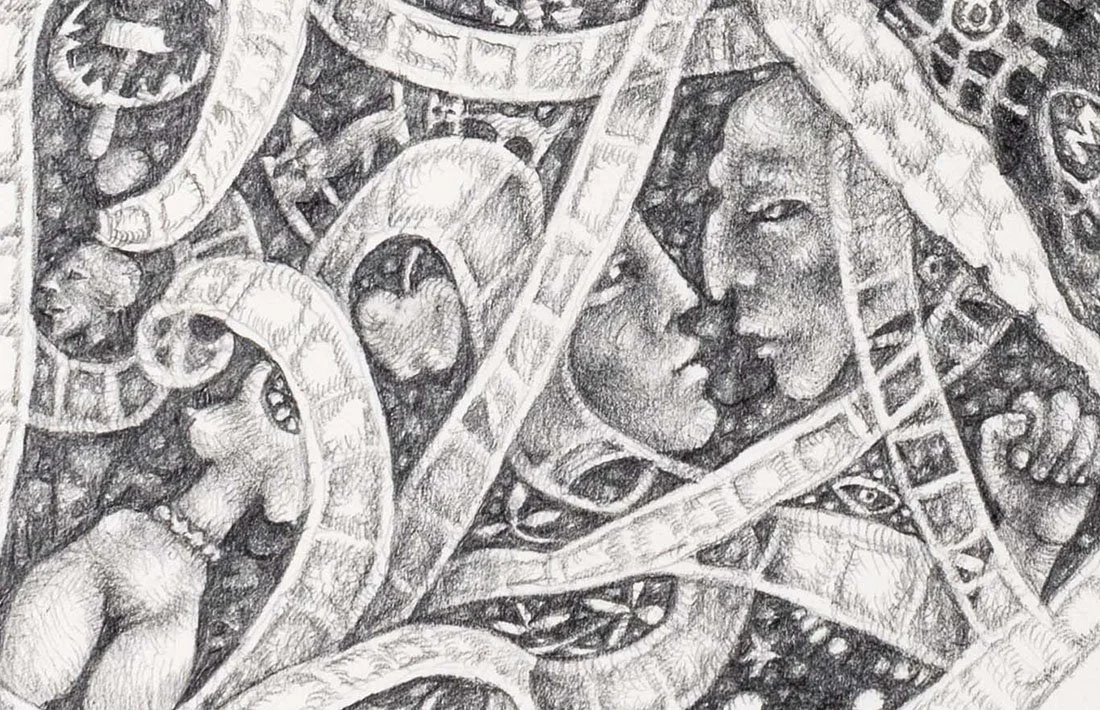 Kaplunovich_Yuri_LoveOfTheSerpent_2024_GraphiteOnPaper_28x36cm_Macro.jpg