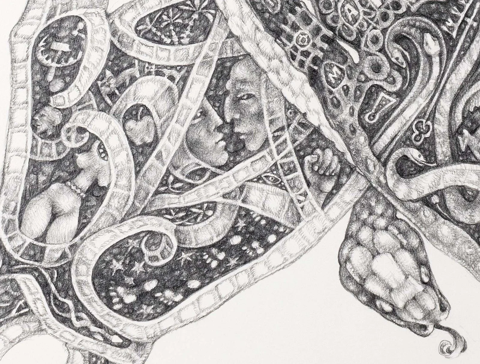 Kaplunovich_Yuri_LoveOfTheSerpent_2024_GraphiteOnPaper_28x36cm_Medium.jpg