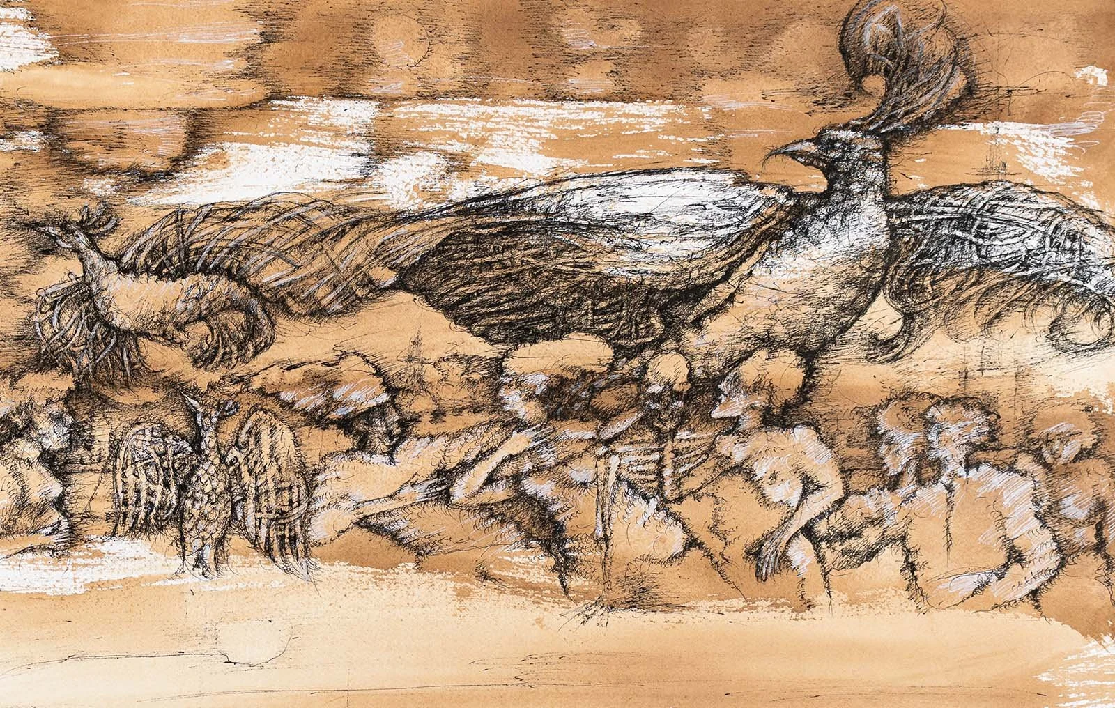 The Long Awaited News
Ink on paper · 58 × 76 cm · 2020
Available