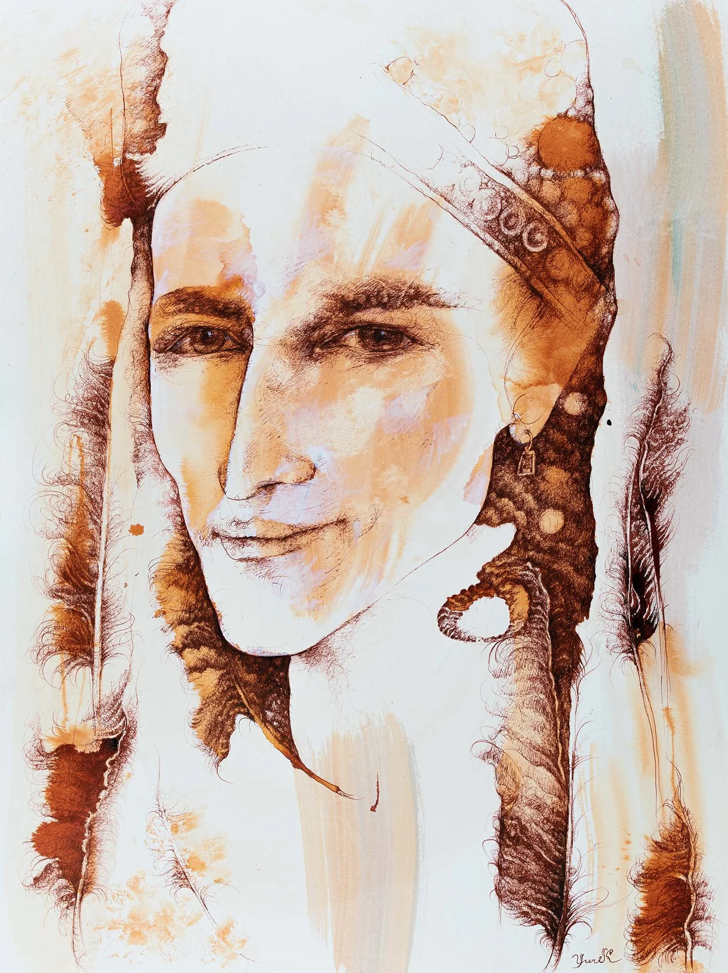 Mariska. Ink on paper. 46 × 61 cm. 2018. Available