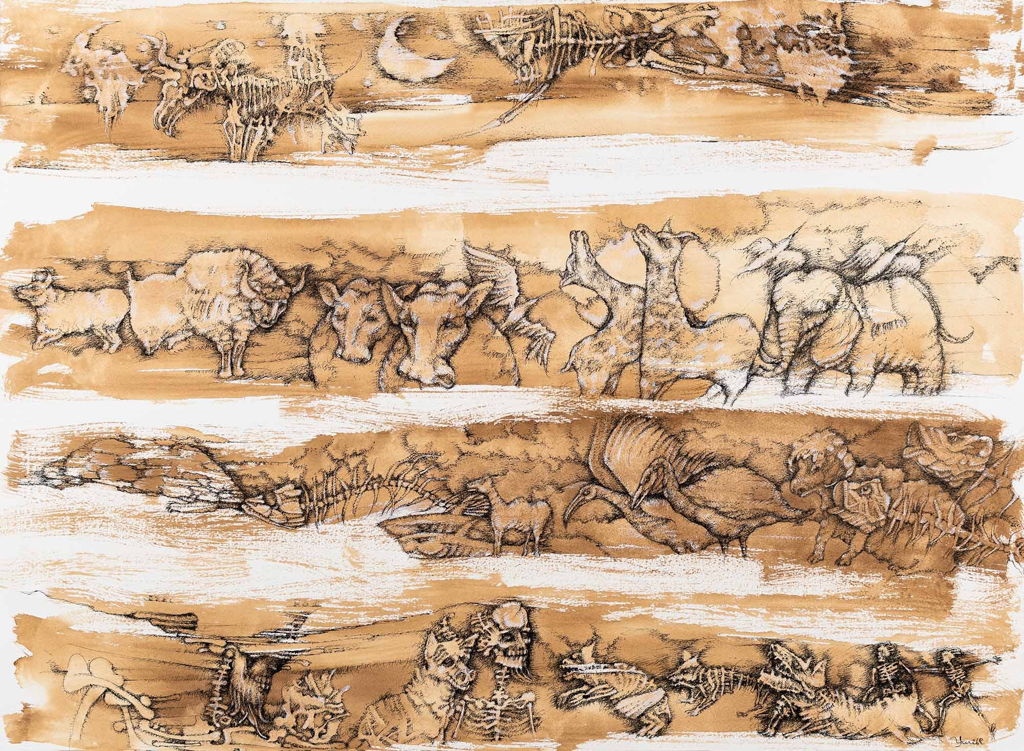 Pairs of All Creatures
Ink on paper · 58 × 76 cm · 2019
Available