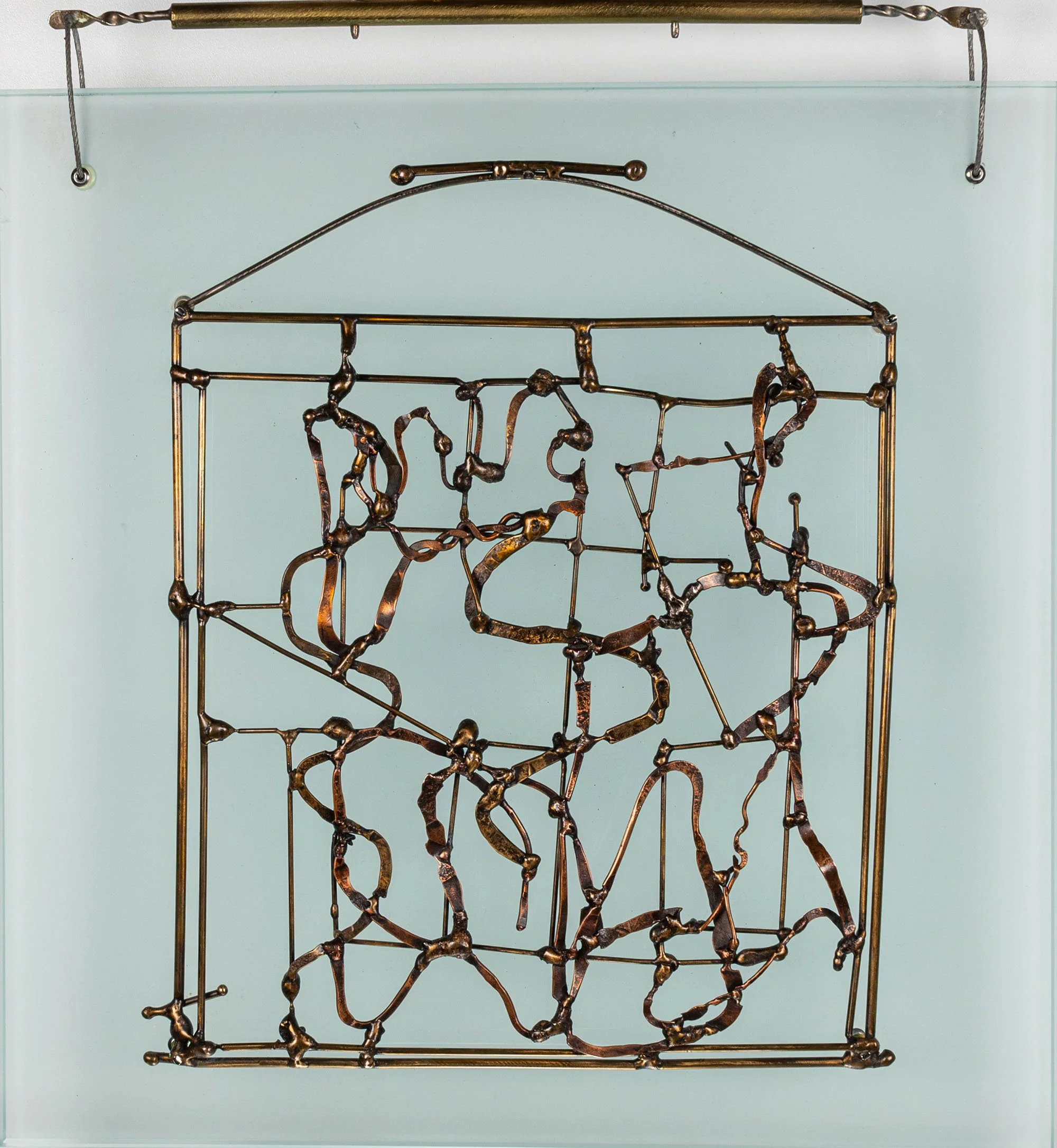 Traveling Band. 2007. Bronze, brass, copper, glass. 33 x 38 cm. Available