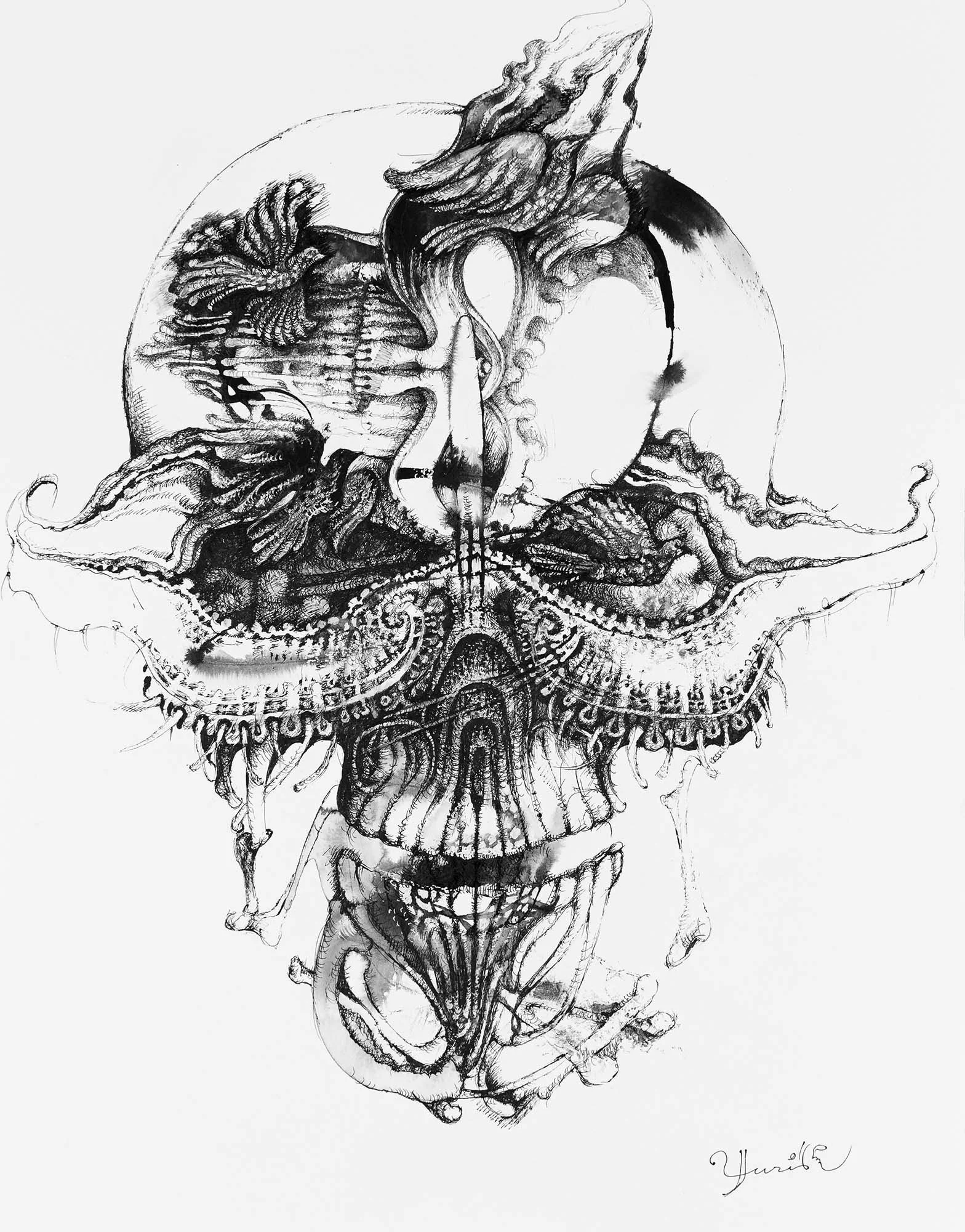
Dia de los Muertos · Ink on paper · 28 × 36 cm · 2022 · Available
