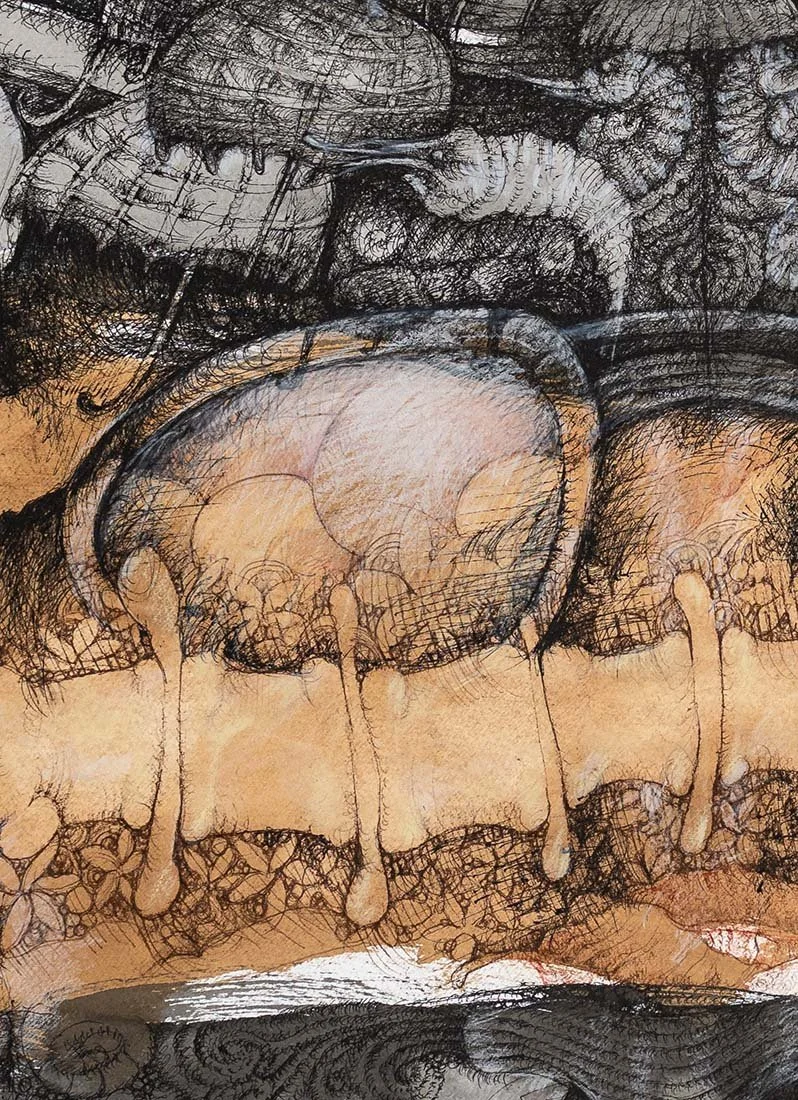 Rainy Day, Dream Again · Ink on paper · 56 × 76 cm · 2018 · Available