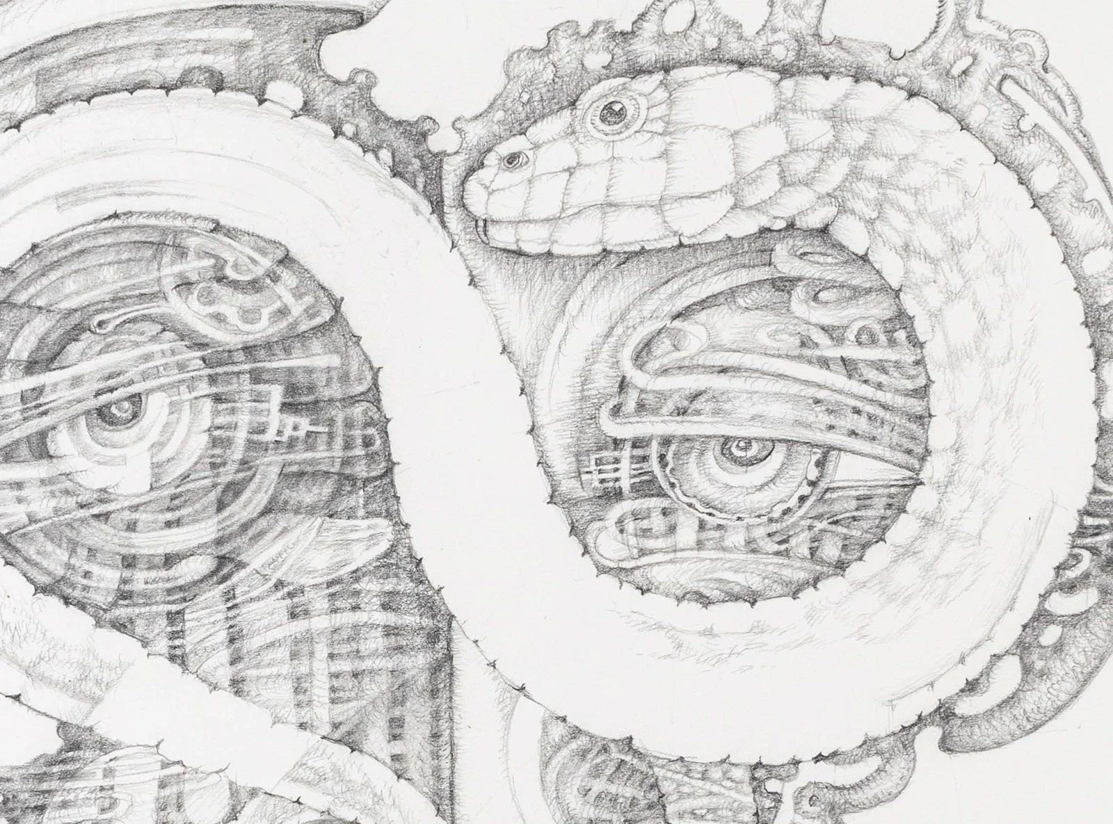 Temptation of Adam and Eve · Graphite on paper · 28 × 36 cm · 2024 · Available