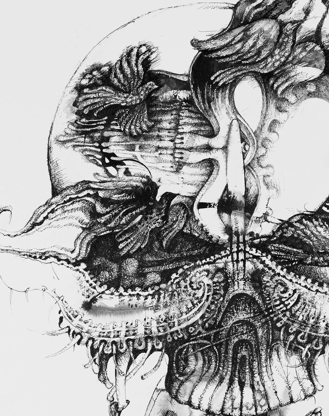 
Dia de los Muertos · Ink on paper · 28 × 36 cm · 2022 · Available
