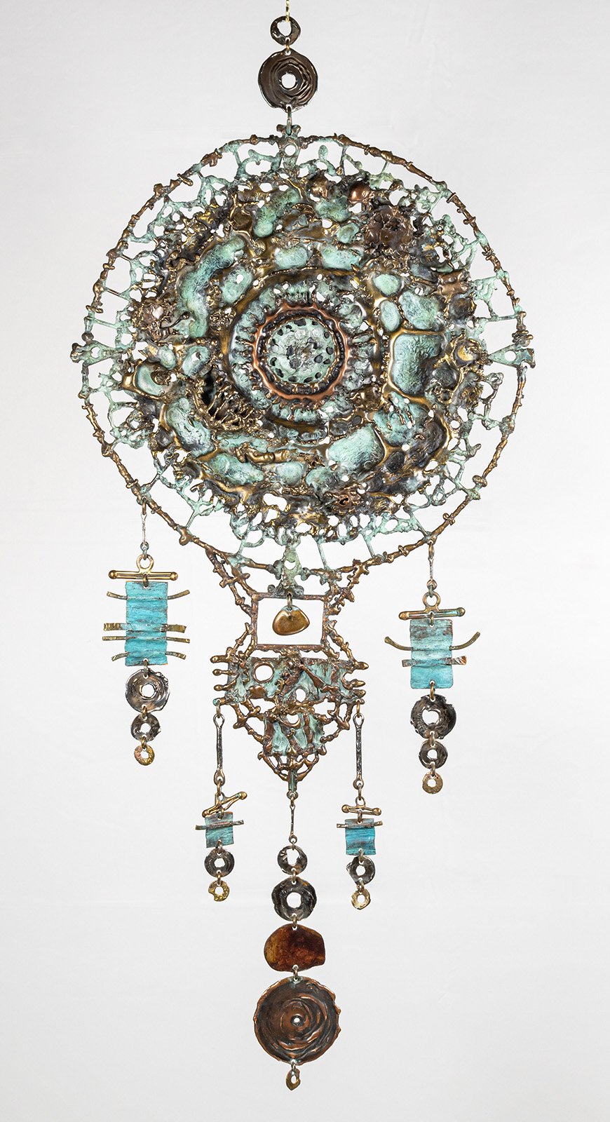 Full

Four Rounds, 2007. Patinated bronze, brass, copper and stainless steel. 15 × 34 inches. Hand-fabricated, 1 of 1. Available. Price on inquiry.