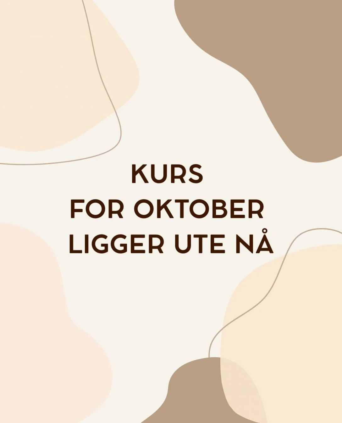 Finn p&aring; noe kreativt og hyggelig i oktober 🤎 Mange ulike kurs i keramikk for oktober er lagt ut p&aring; nettsiden!

#keramikk #leramikkstudio #keramikkverksted #keramikkurs