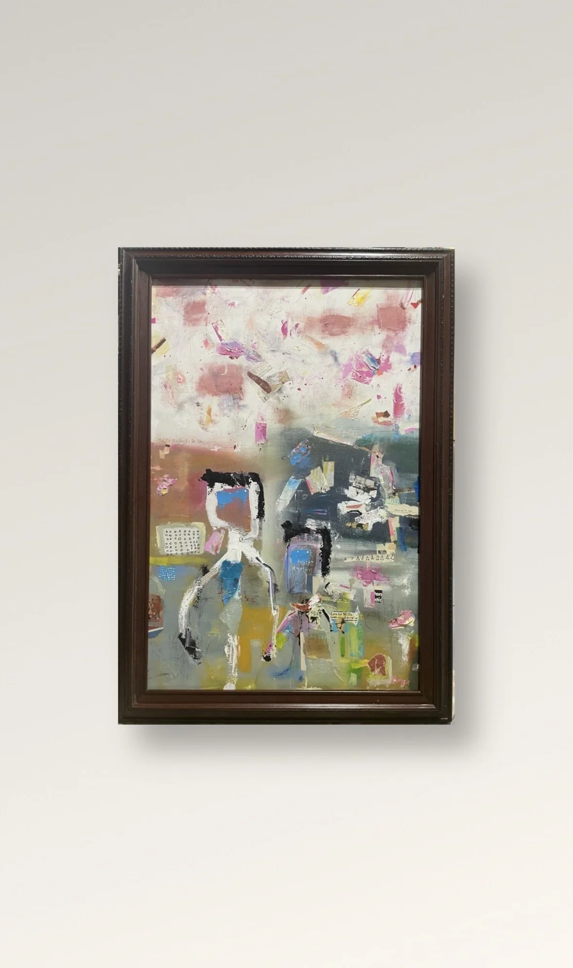 Sakura / 2024 /  24" x 36" Mixed Media on canvas.  Definitely worth a closer look, click the picture!