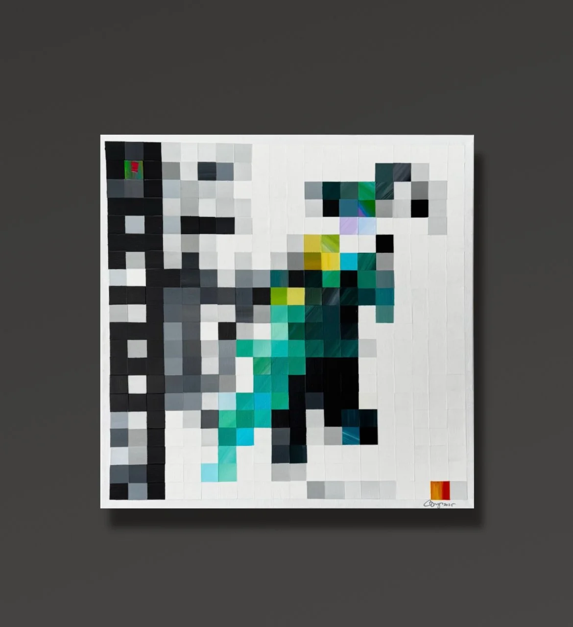Final Fantasy VII (Sony PlayStation) / 2025 / 20" x 20" Acrylic on canvas.
I don't take many commissions, and when I do, I have to really resonate with the subject matter.  This is in the private collection of Matt, the talented owner of Better Mouse