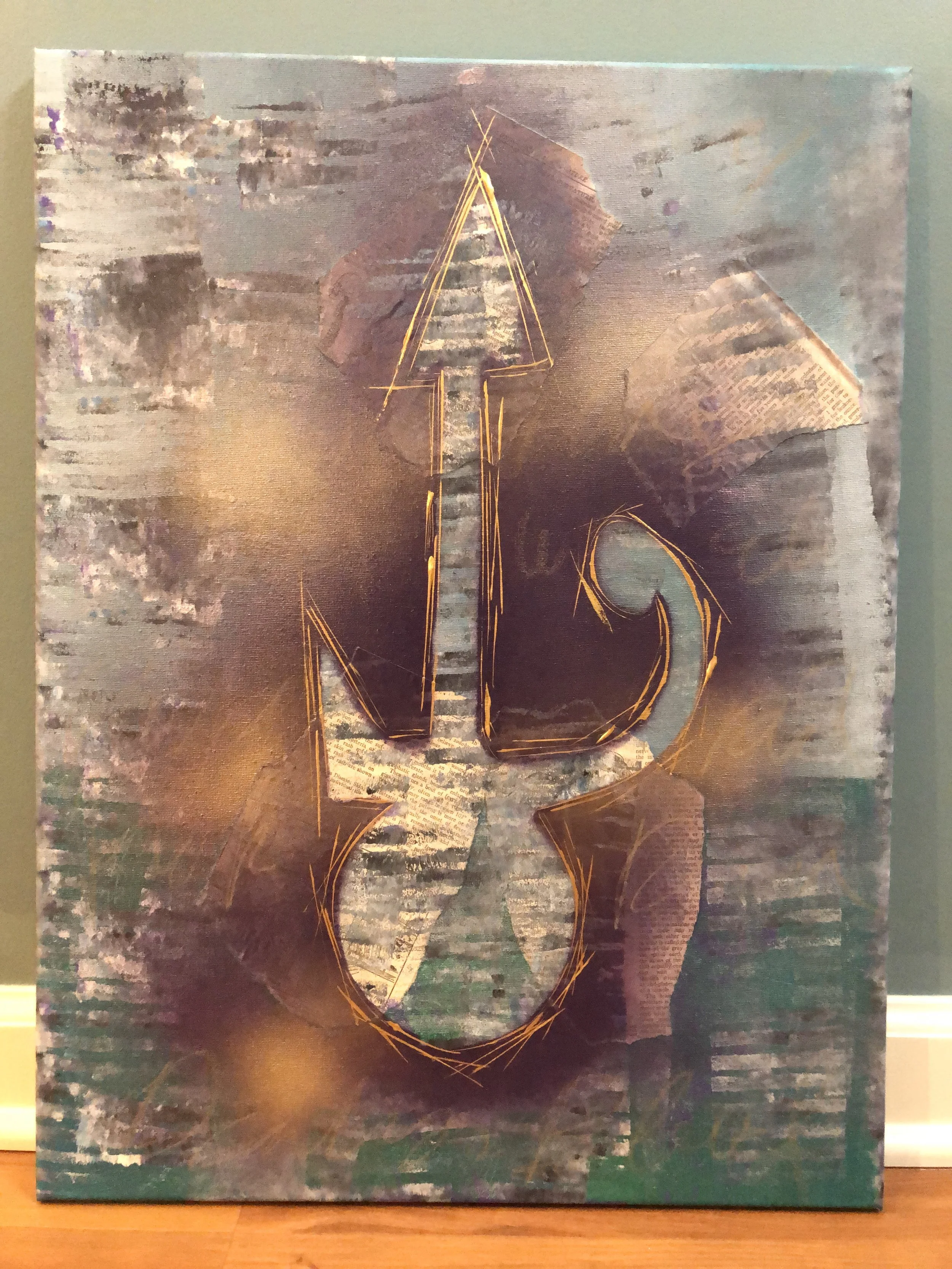 Prince2 / 16" x 20" / Mixed Media on canvas