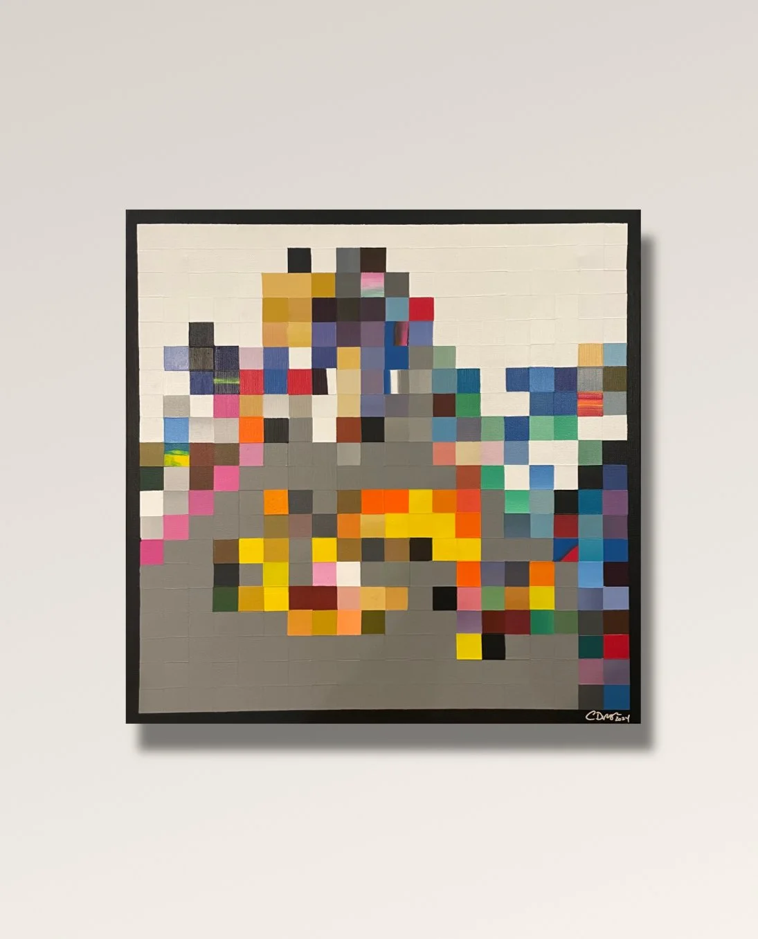 Yellow Submarine / 2024 / 20" x 20" Acrylic on canvas.  