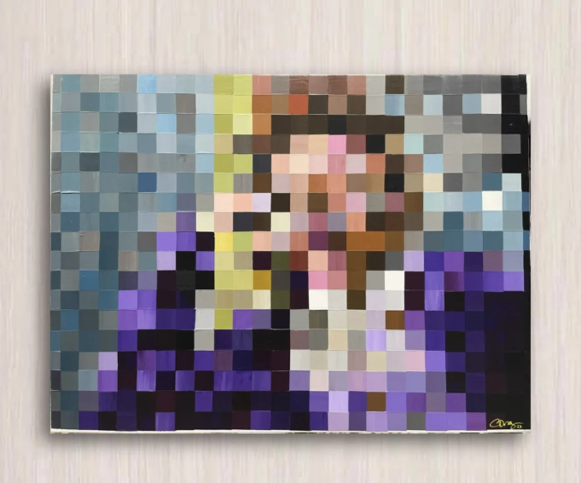 Wonka / 2023 / 24" x 18" Acrylic on canvas.  In the extensive collection of Eric Walters