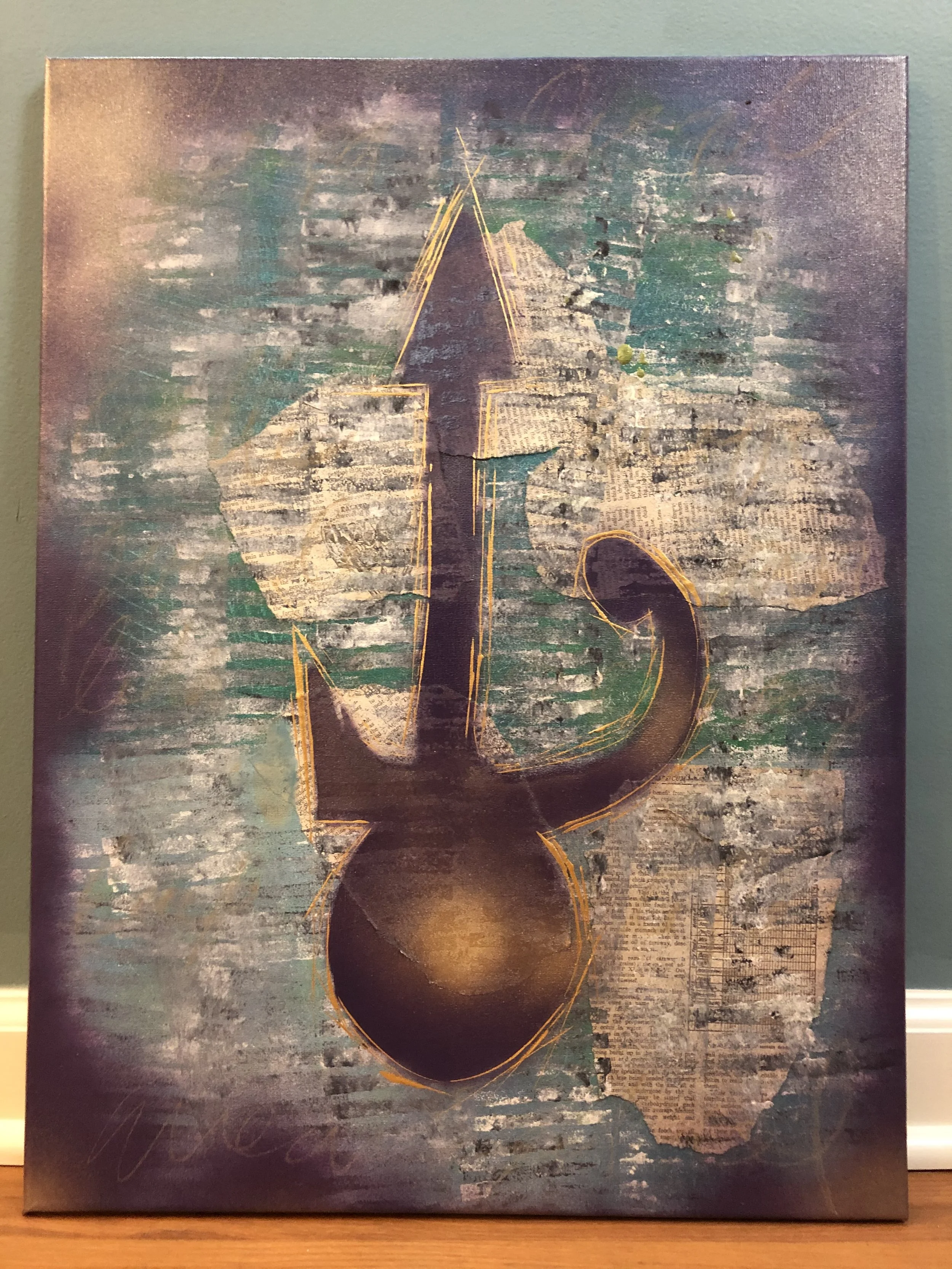 Prince1 / 16" x 20" / Mixed Media on canvas