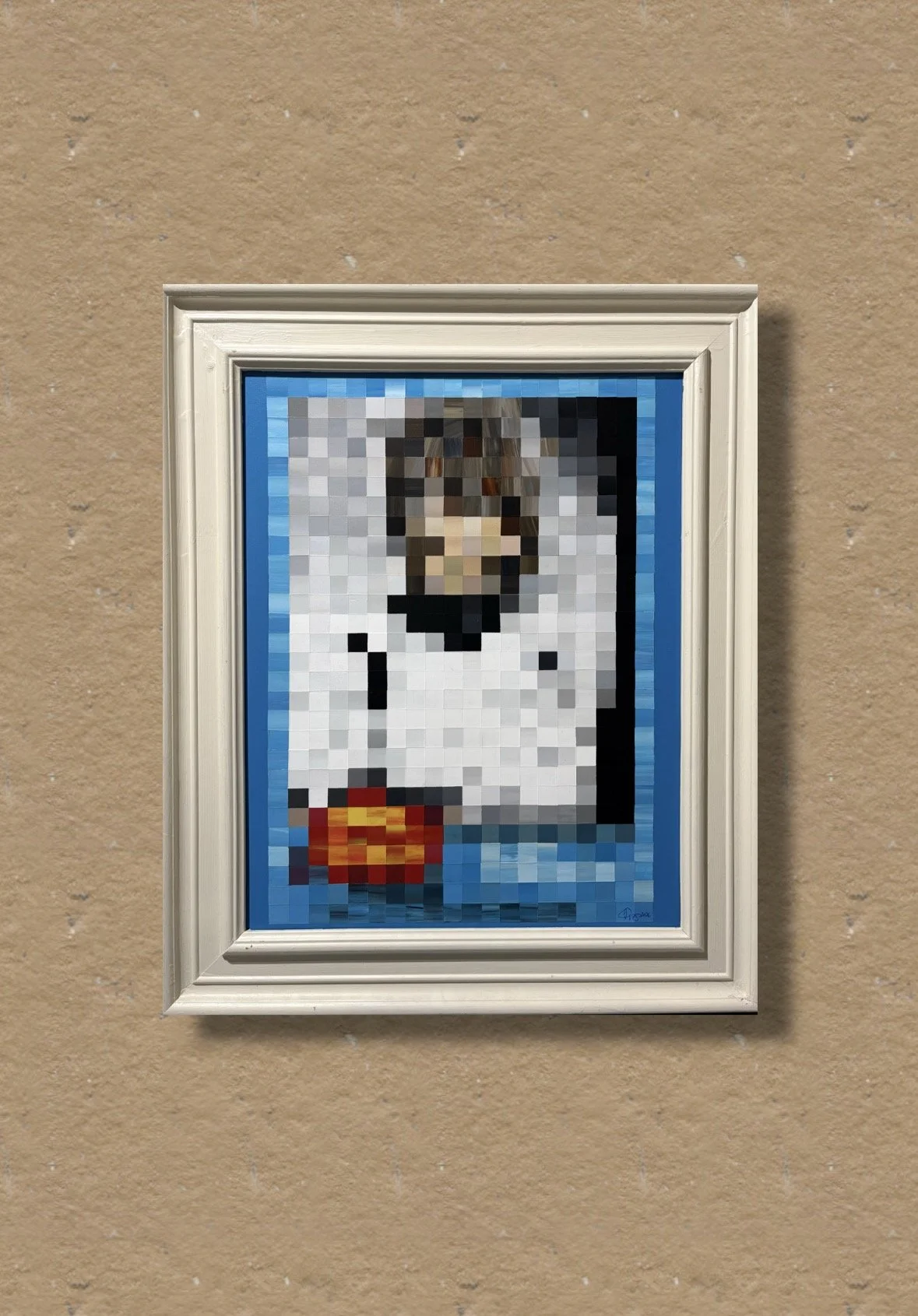 1977 Topps Luke Skywalker.  22" x 28" Acrylic on canvas.