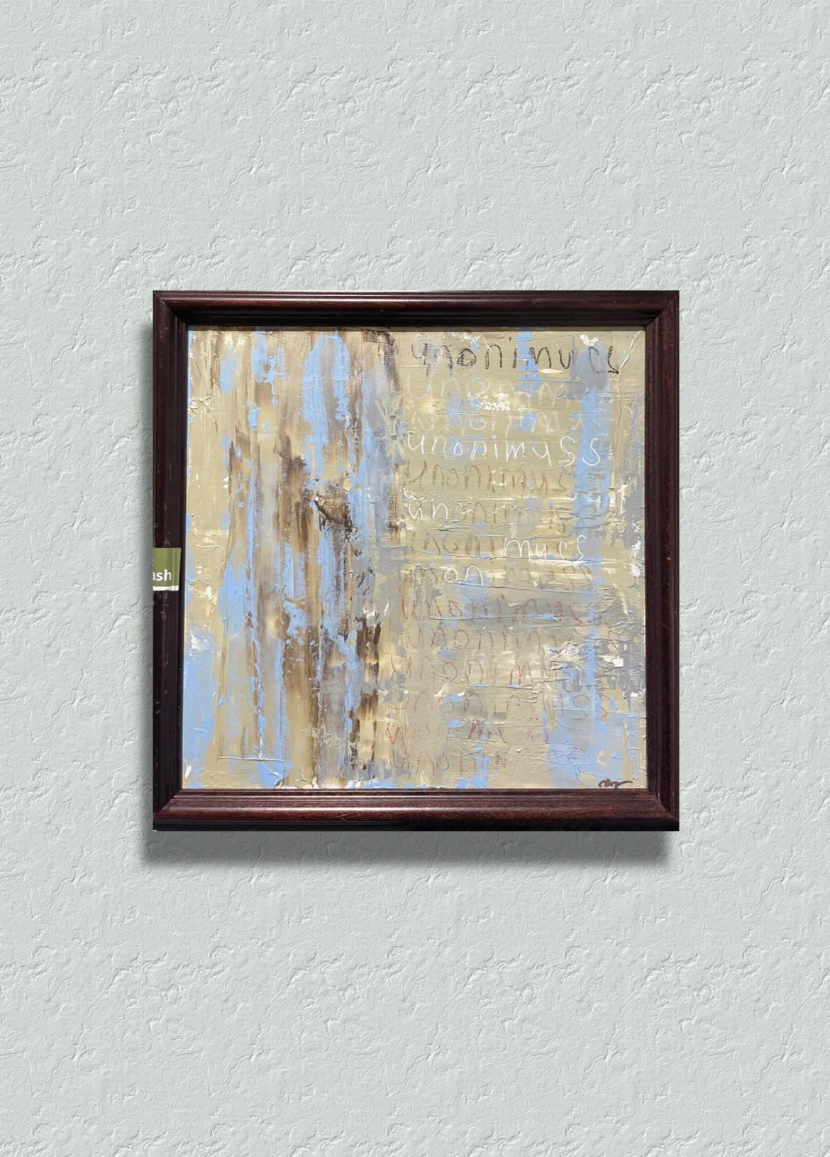 Anonymous / 2024 / 15" x 15" Mixed Media on canvas. 