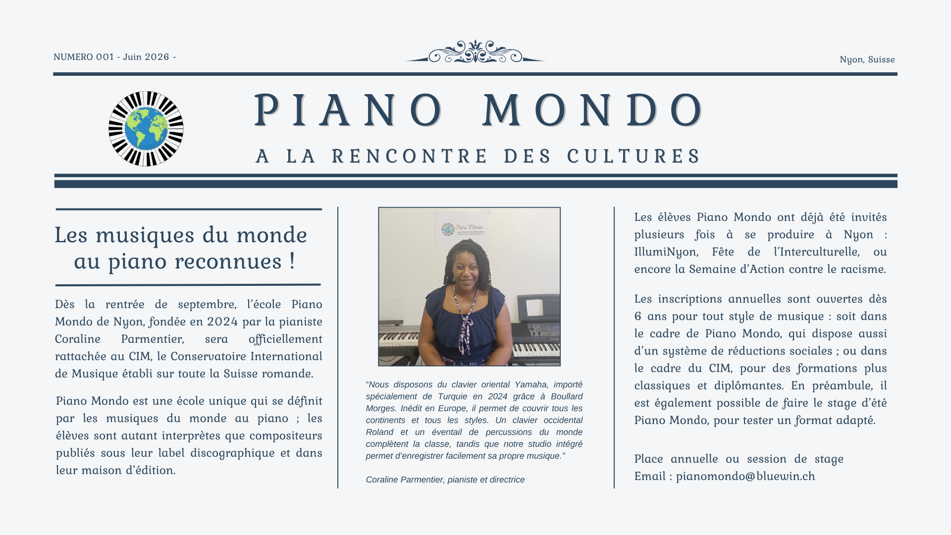 Gazette Piano Mondo #1 (Juin 2026)